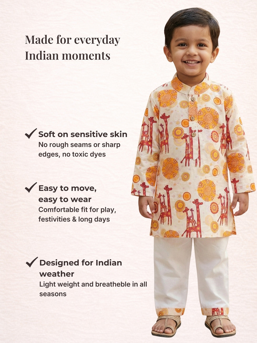 Giraffe &amp; Mandala Print