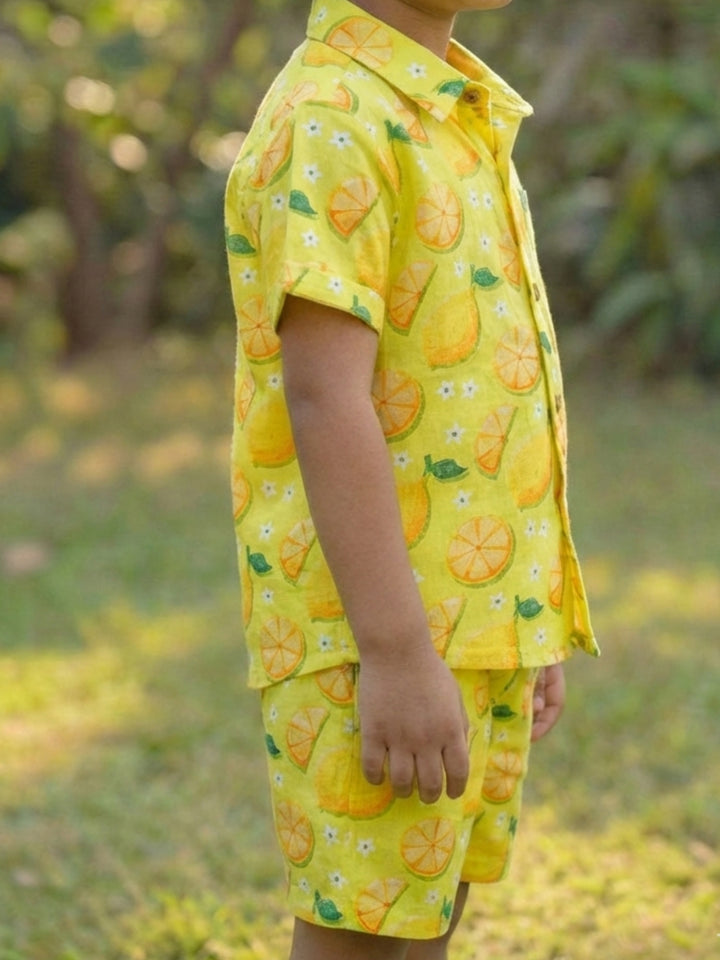 Lemon Print Coord