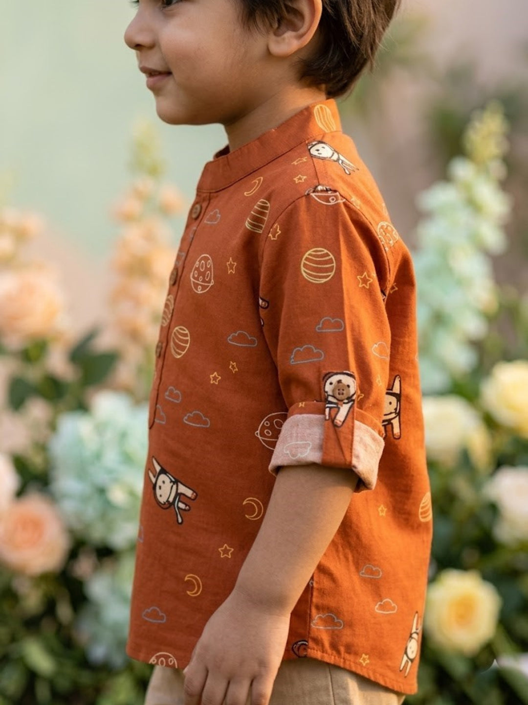 Astronaut &amp; Planet Short Kurta