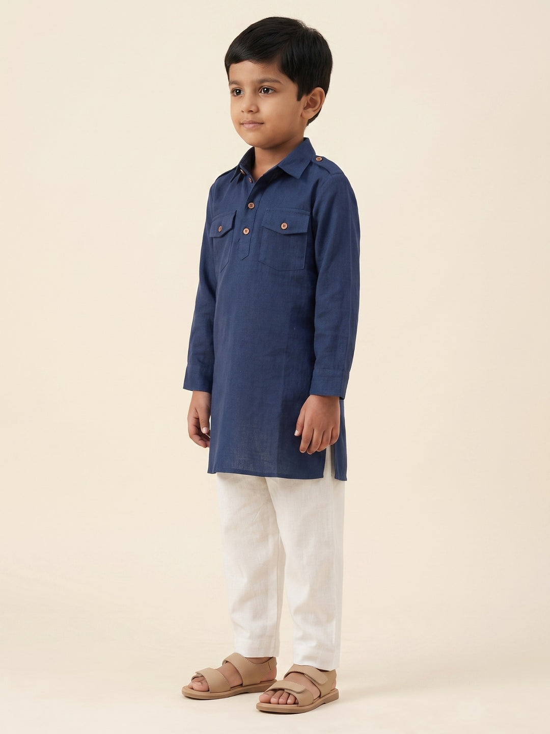 Blue Pathani Kurta Pajama