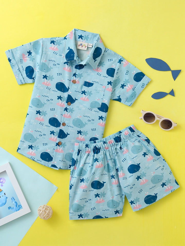 Whale Print Coord