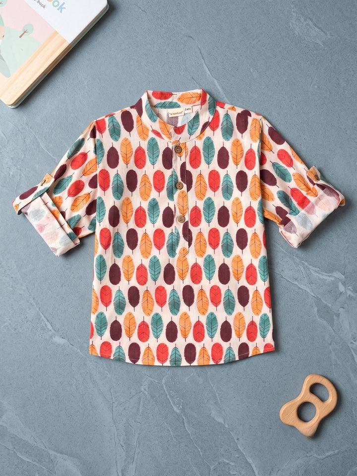 Colored Feather Short Kurta