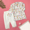 Giraffe & Monkey Print Kurta Pajama Set