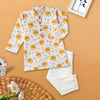 Cute Lion Faces Print Kurta Pajama Set