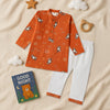 Planet & Astrounaut Print Kurta Pajama Set