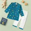 Starry Night Print Kurta Pajama Set